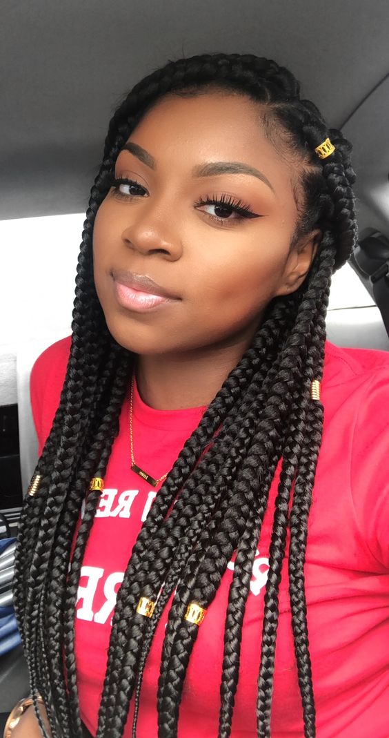 60 Totally Chic And Colorful Box Braids Hairstyles To Wear!