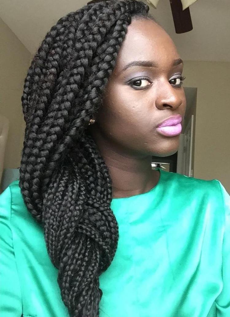 42 Chunky Cool Jumbo Box Braids Styles in Every Length