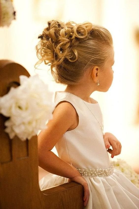 Flower Girl Kids Wedding Updo Side Bun | Flower Girl Kids We… | Flickr