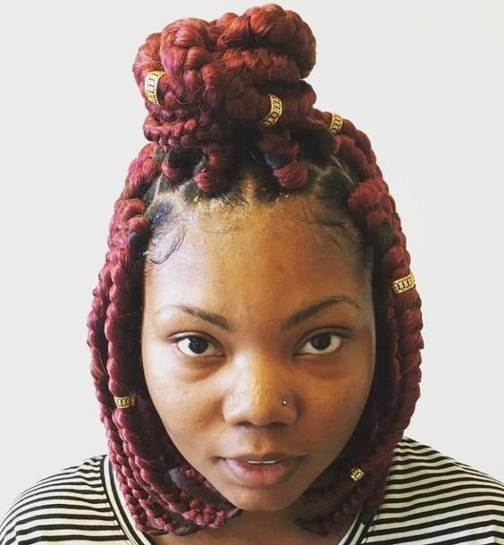 42 Chunky Cool Jumbo Box Braids Styles In Every Length