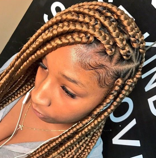 42 Chunky Cool Jumbo Box Braids Styles in Every Length