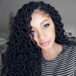 curly faux locs