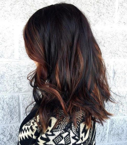 Chestnut Hair With Caramel Highlights