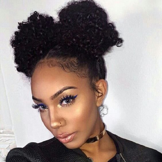 black natural hairstyles for medium length hair