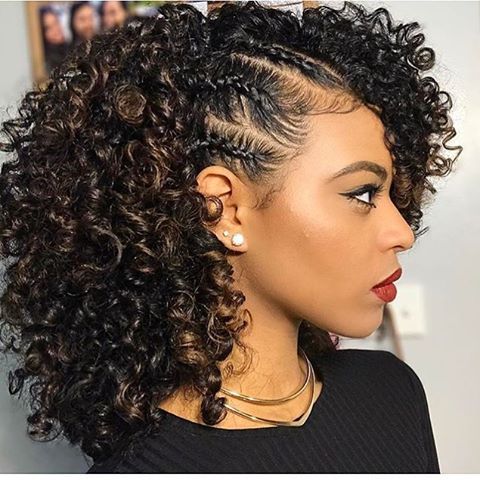 African American Natural Hairstyles for Medium Length Hair
