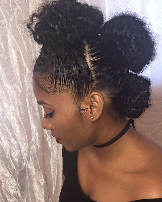 Black Natural Hairstyles Buns