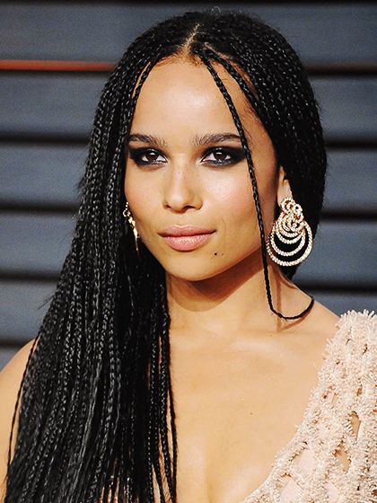 Micro braids hairstyles for african american women