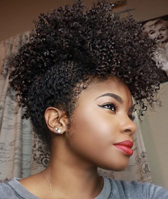 35 Frohawk Styles and How-To Guide for Natural Hair Women