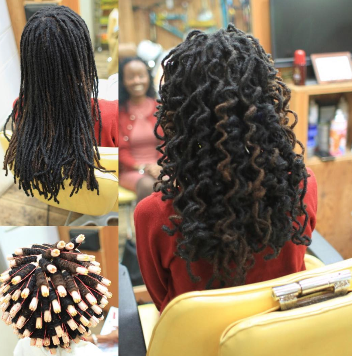 Designer Perm Wrap - Spiral Perm Wrap And Results From Different Angles Per...