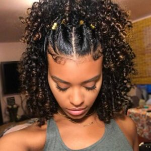 curly Twisted crown