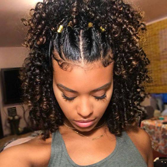 NATURAL HAIRSTYLES FOR BLACK WOMEN  EASY PROTECTIVE STYLE FLAT TWIST UPDO   YouTube