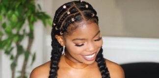 35 Cornrow Hairstyles boho cornrows with knotted braids