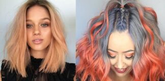 Peach Hair Colour Ideas