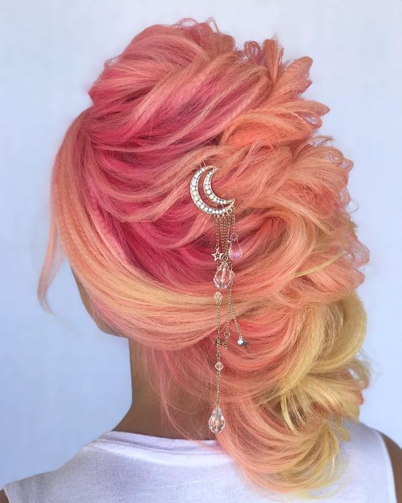 Peach Hair Color  The Best Looks of the Peach hair Trend