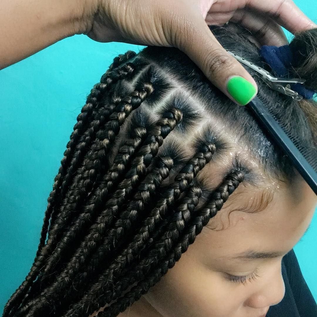 cute small box braids