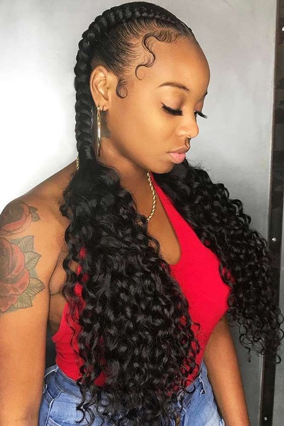Stunning Braid Hairstyles With Weave