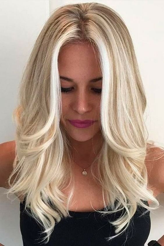 Icy Blonde Hair  Color Ideas