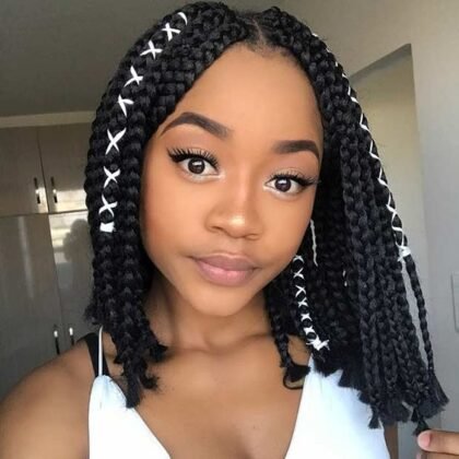 Medium Box Braids Hairstyles