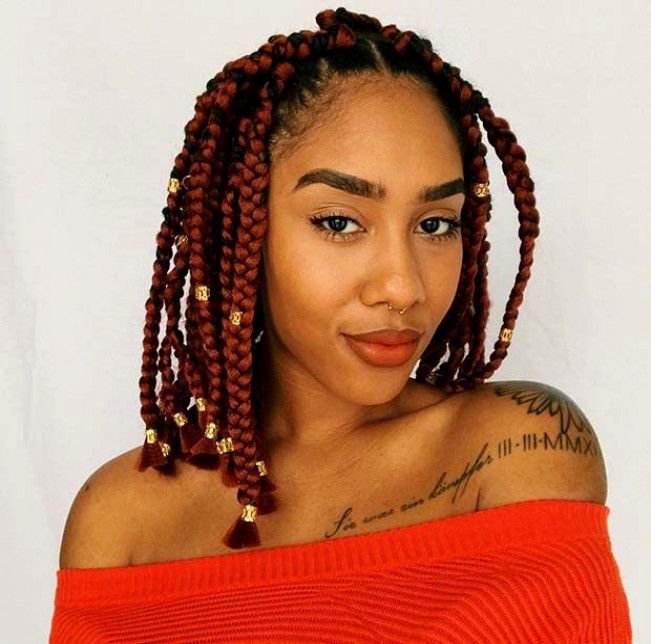 medium box braids hairstyles Medium Box Braids Hairstyles 