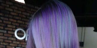 purple blue hair