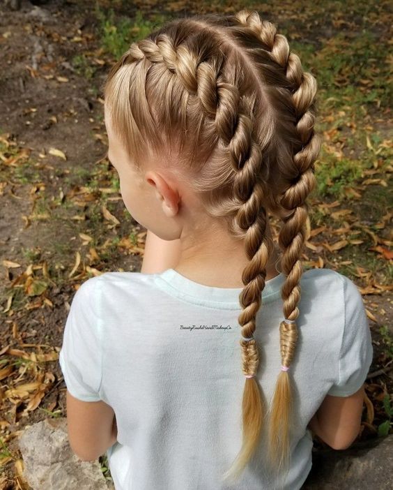 30 Cute Braided Hairstyles for Little Girls
