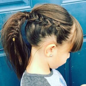 Relaxed Side Braid and Ponytail