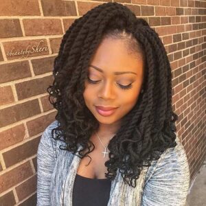 crochet twists curly ends