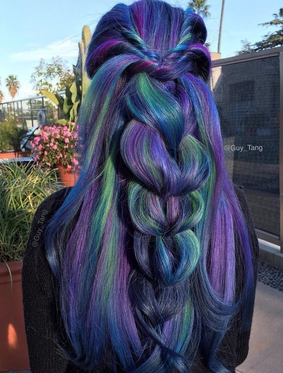 Peacock Hair Color Ideas and Looks