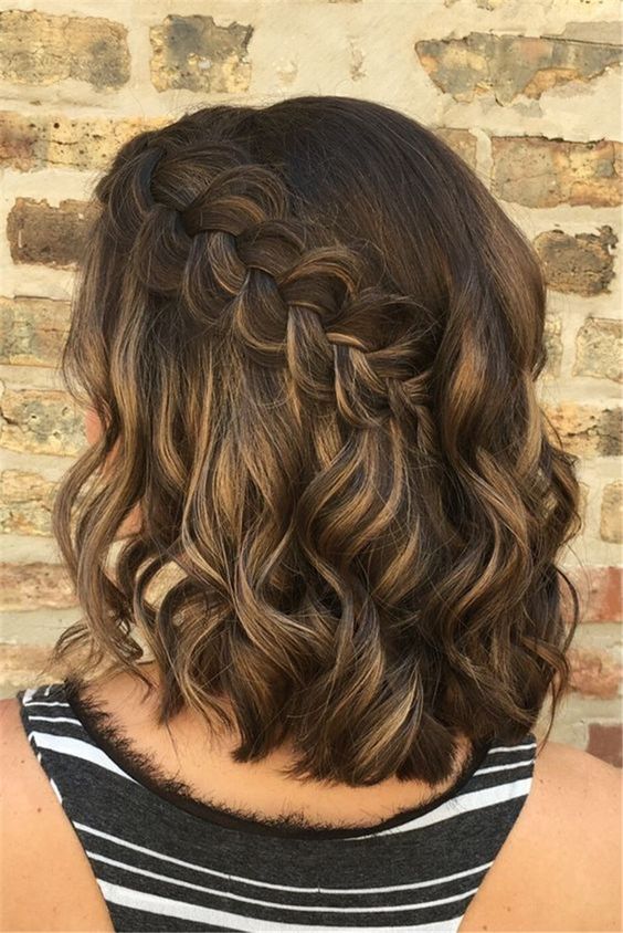 40 Best Prom Hairstyles for 2023  Twisted Half Up Brunette Long Hair