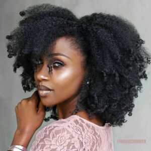 Afro kinky curly