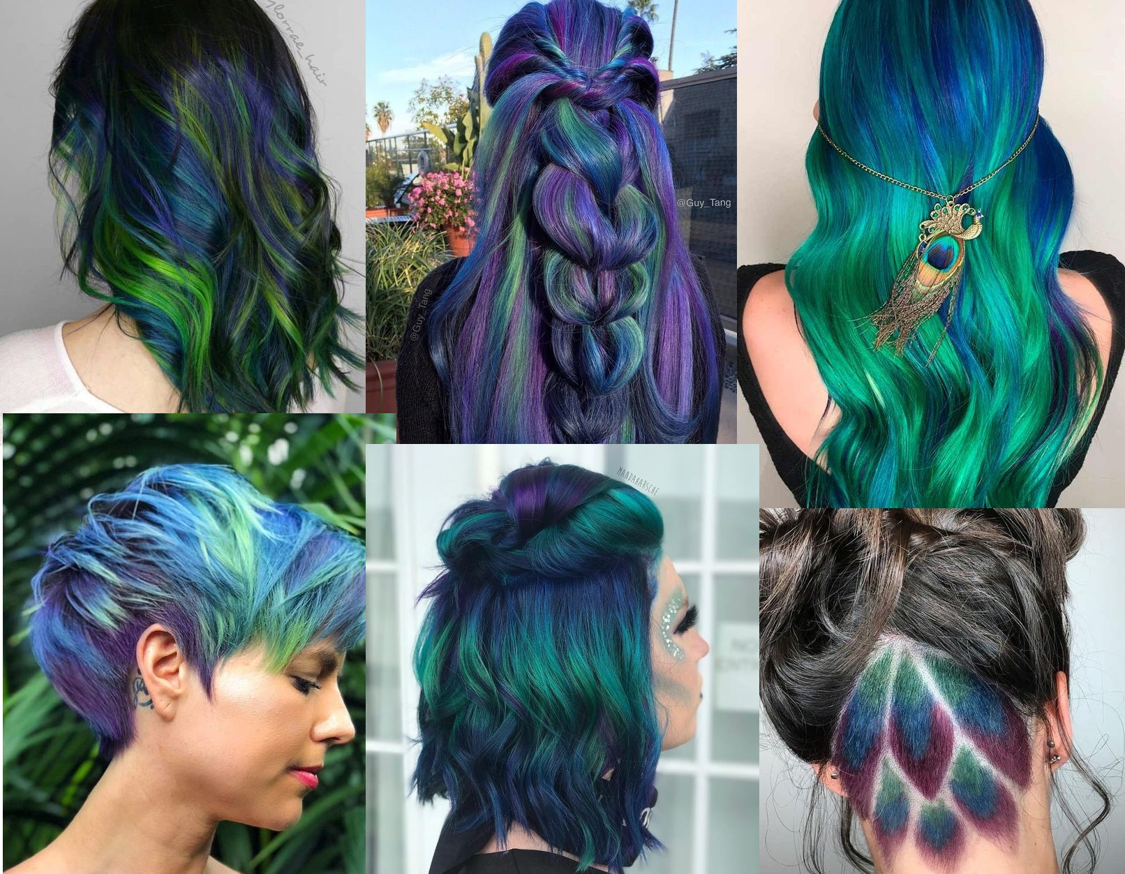 This peacock hair colour trend is going viral!