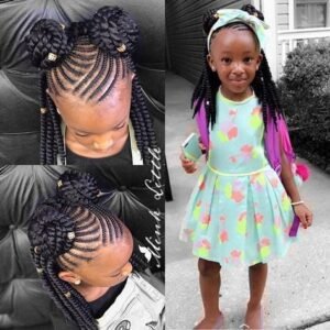 Toddler Lemonade Braids With Beads