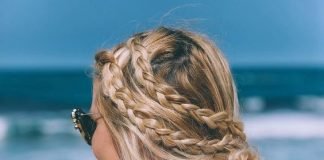 Beach Hairstyles braids n buns for beach