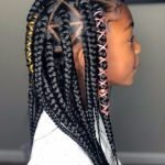 triangle box braids with strings