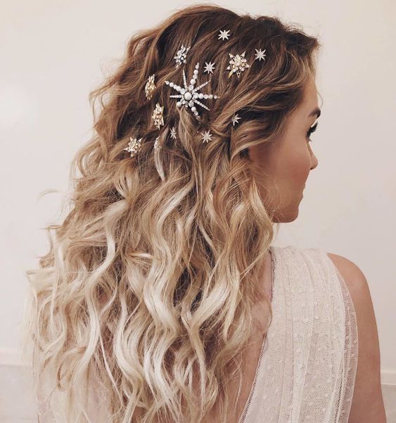 Party Hairstyles for New Years and Christmas