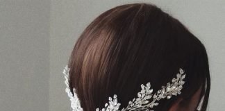 Bridal Hair Accessories bride low pony clip