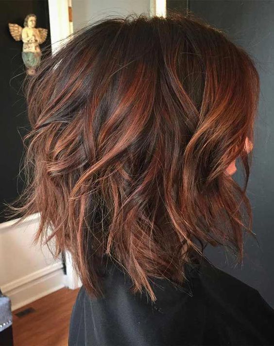 Short Brown Hair with Highlights