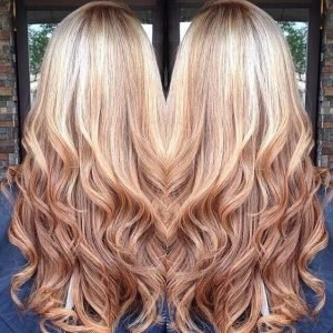 Strawberry blonde ombre