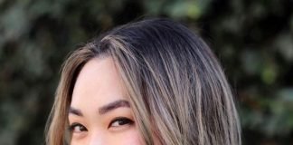 Chin Length Hairstyles middle part chin