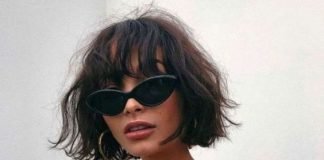 Short Hair with Bangs trendy bangs and bob