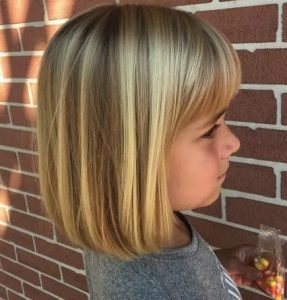blunt bangs little girl