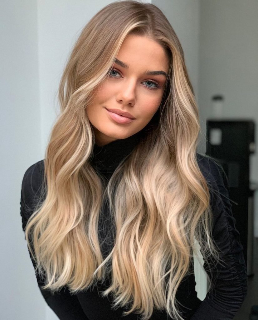 soft golden front highlights