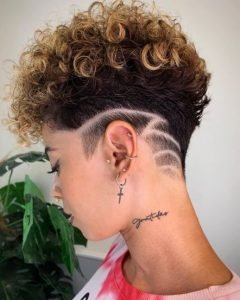 lesbian curly hair