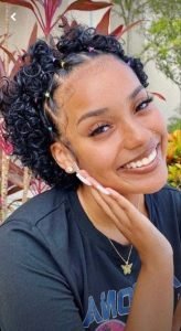 curly natural braided hair for girls