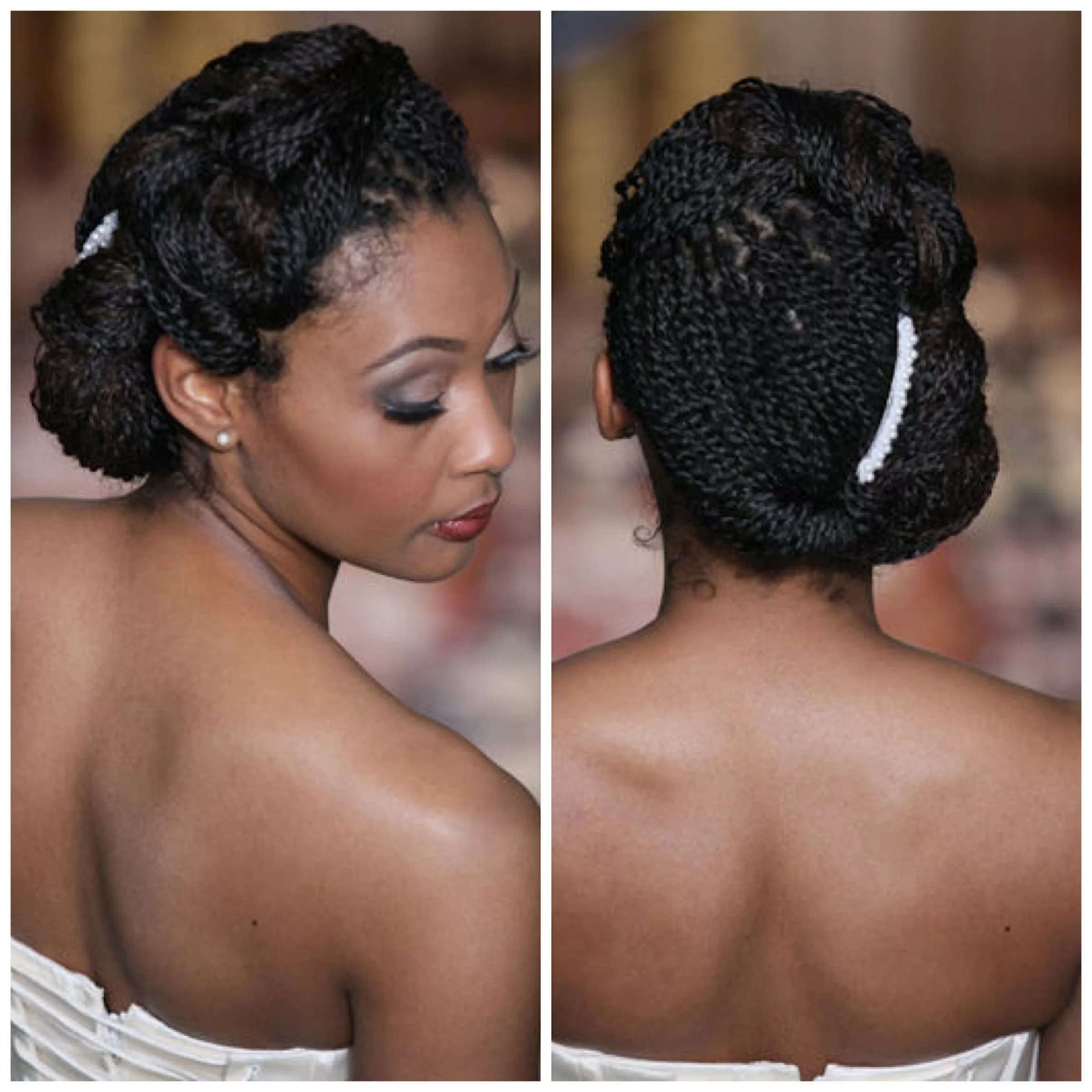 bridal black updos