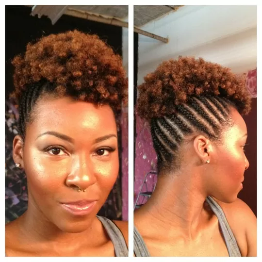 curly black updos