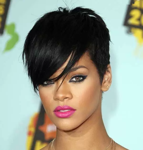 rihanna short haircut