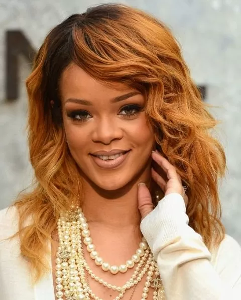 rihanna blonde hair