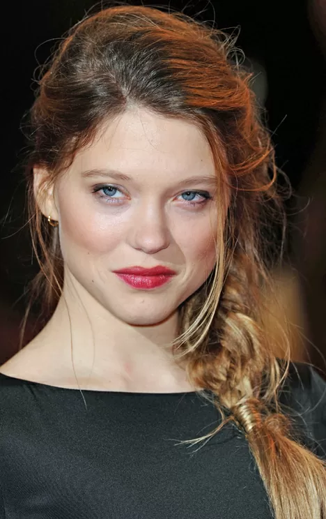 Braided side ponytail