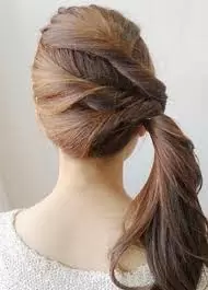 Totally twisted side ponytail